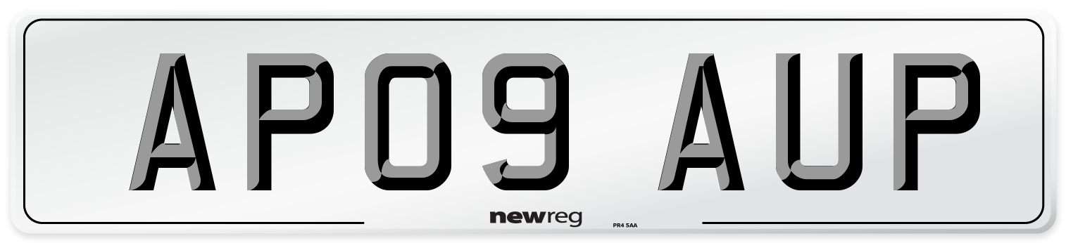 AP09 AUP Number Plate from New Reg